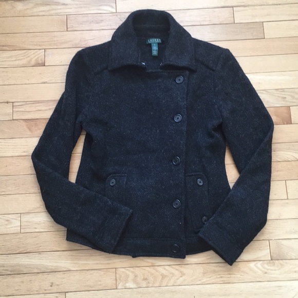 Lauren Ralph Lauren 100% Lambswool Jacket Medium - Picture 1 of 6